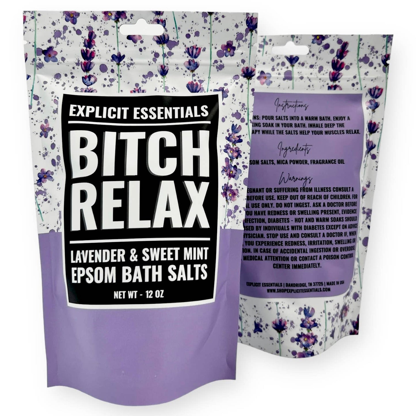 Bitch Relax Bath Salts 12oz Bag