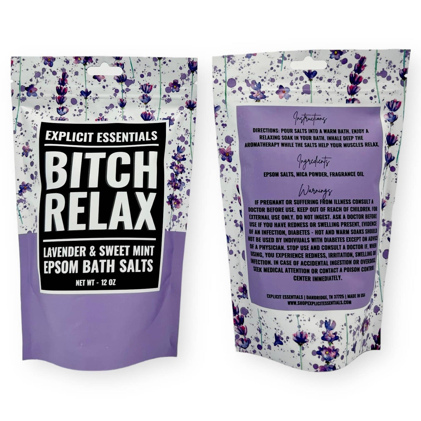 Bitch Relax Bath Salts 12oz Bag