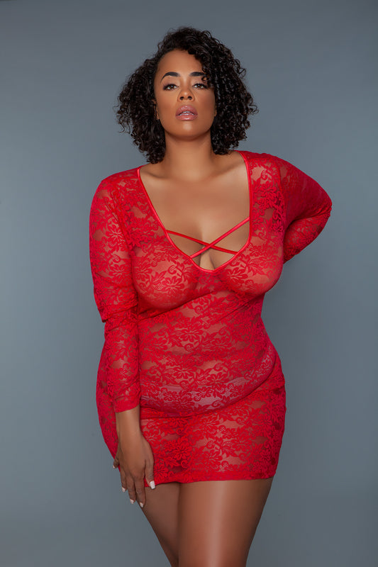 Lynn Chemise Red