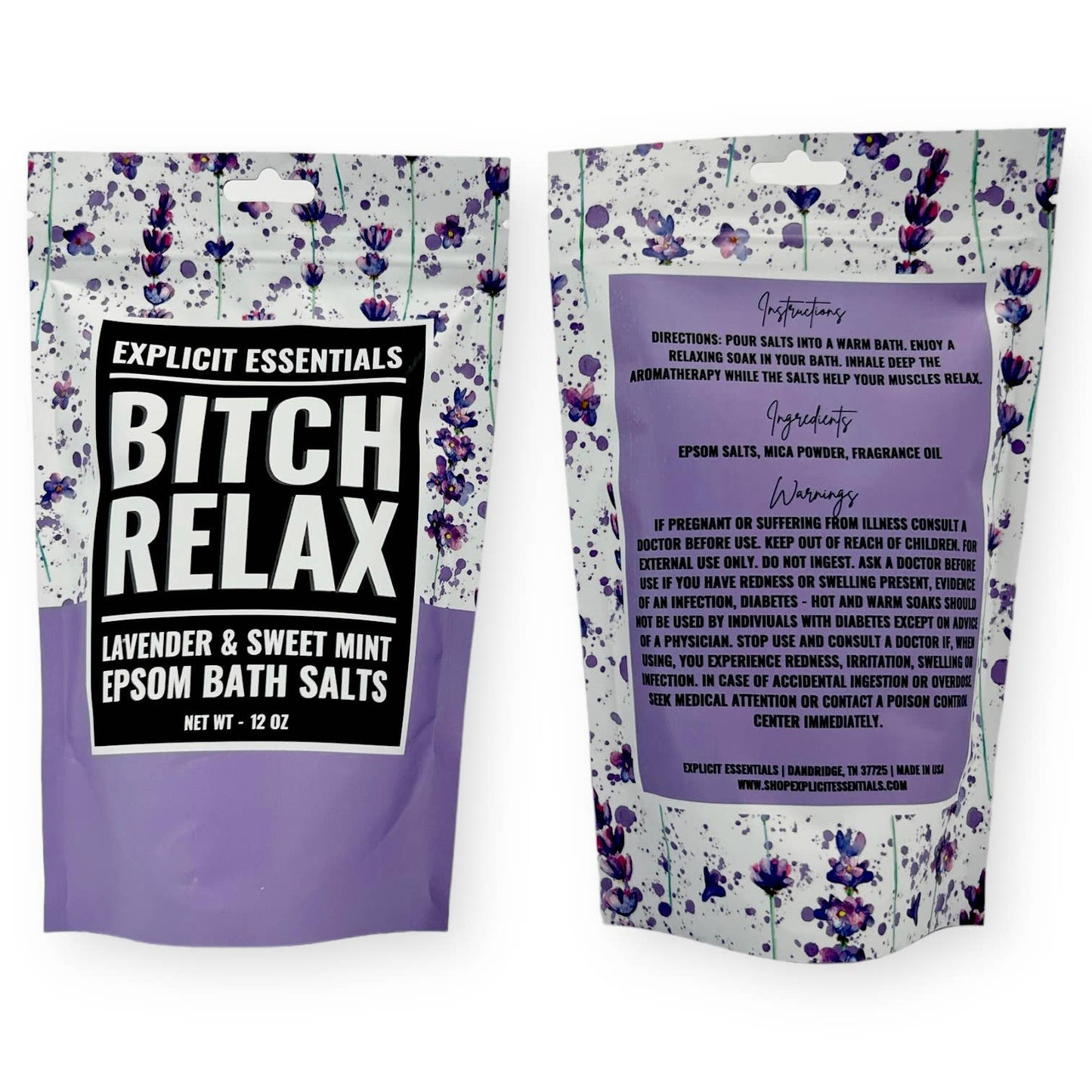 Bitch Relax Bath Salts 12oz Bag
